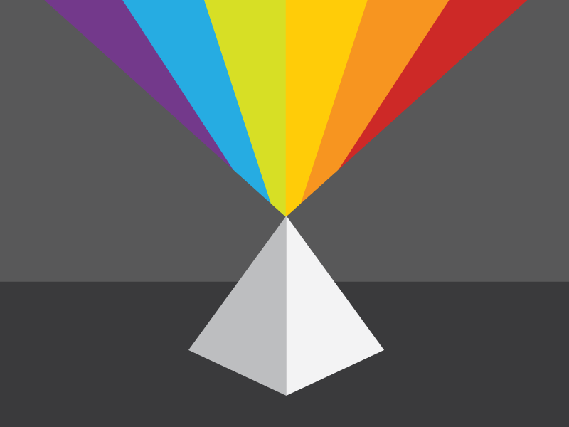 Illustration of light spectrum