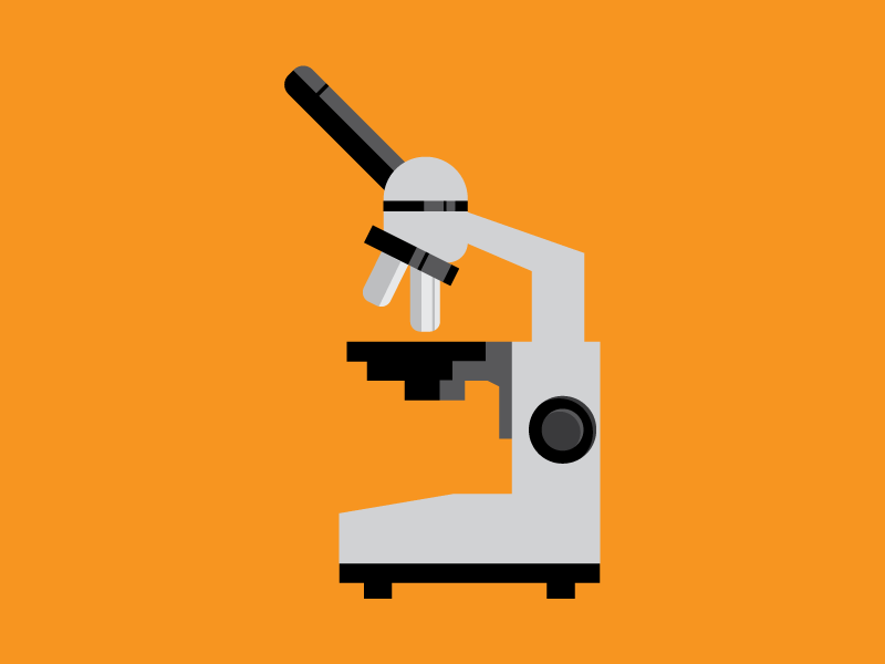 Illustration of a microscope