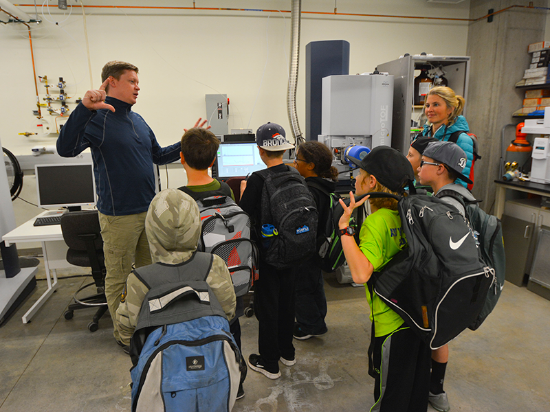 photo of kids visiting MONT