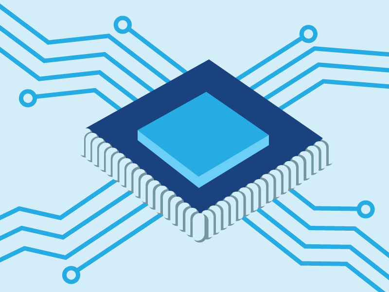 Illustration of Quantum computing