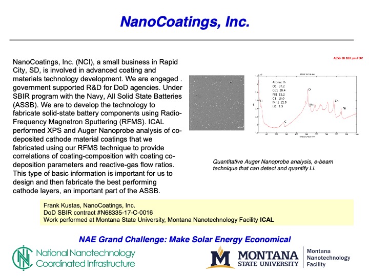 A slide detailing NanoCoating's work